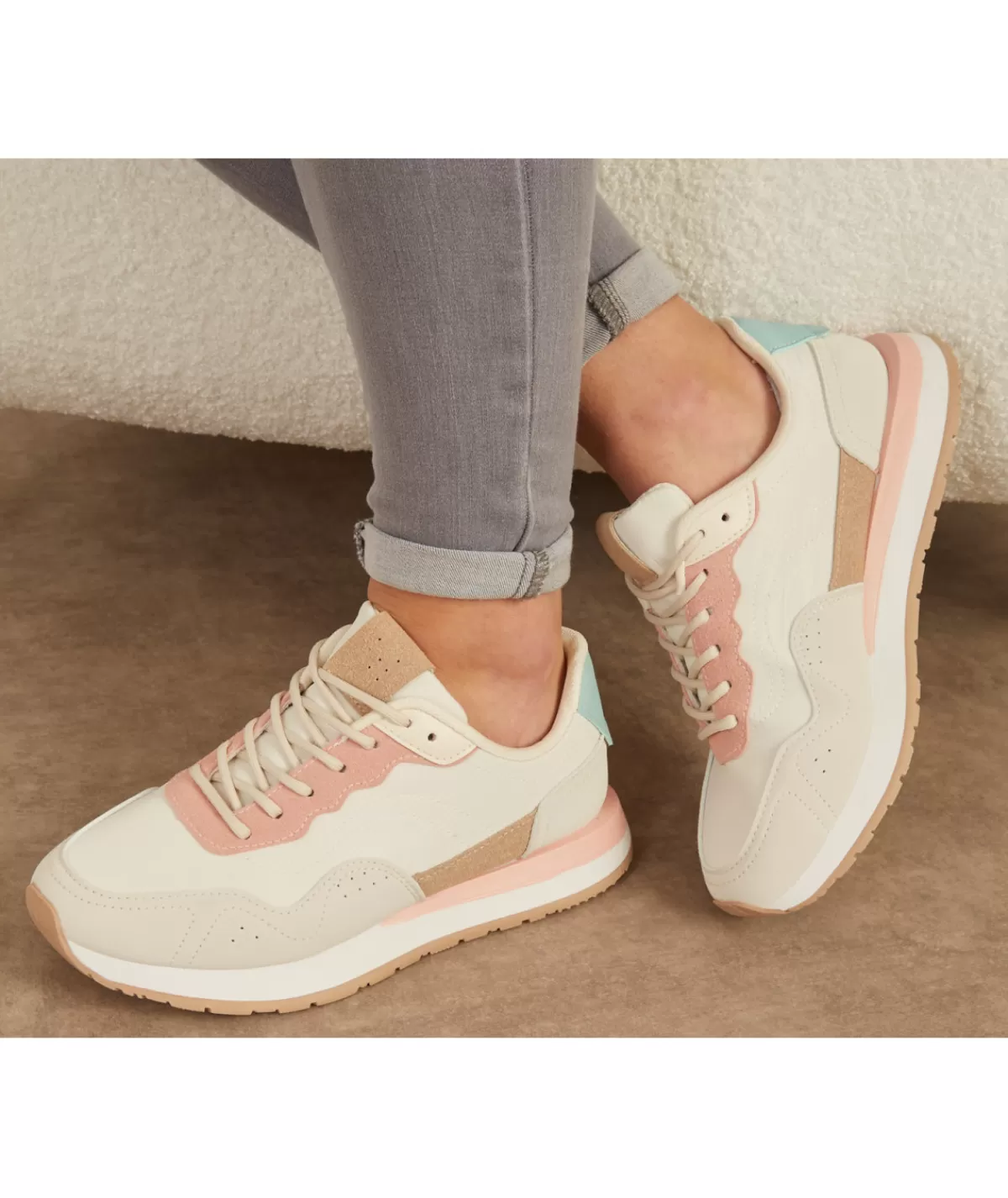 La boutique de Lilie Baskets>BASKETS LEANDRA Rose
