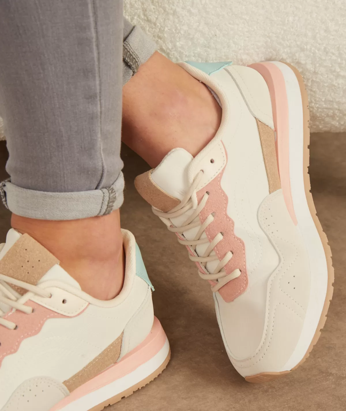 La boutique de Lilie Baskets>BASKETS LEANDRA Rose