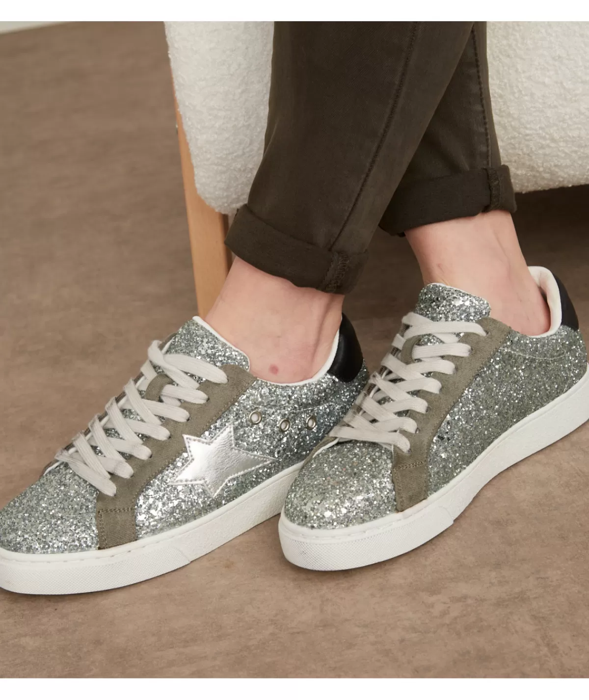 La boutique de Lilie Baskets>BASKETS OPHELIE Argente