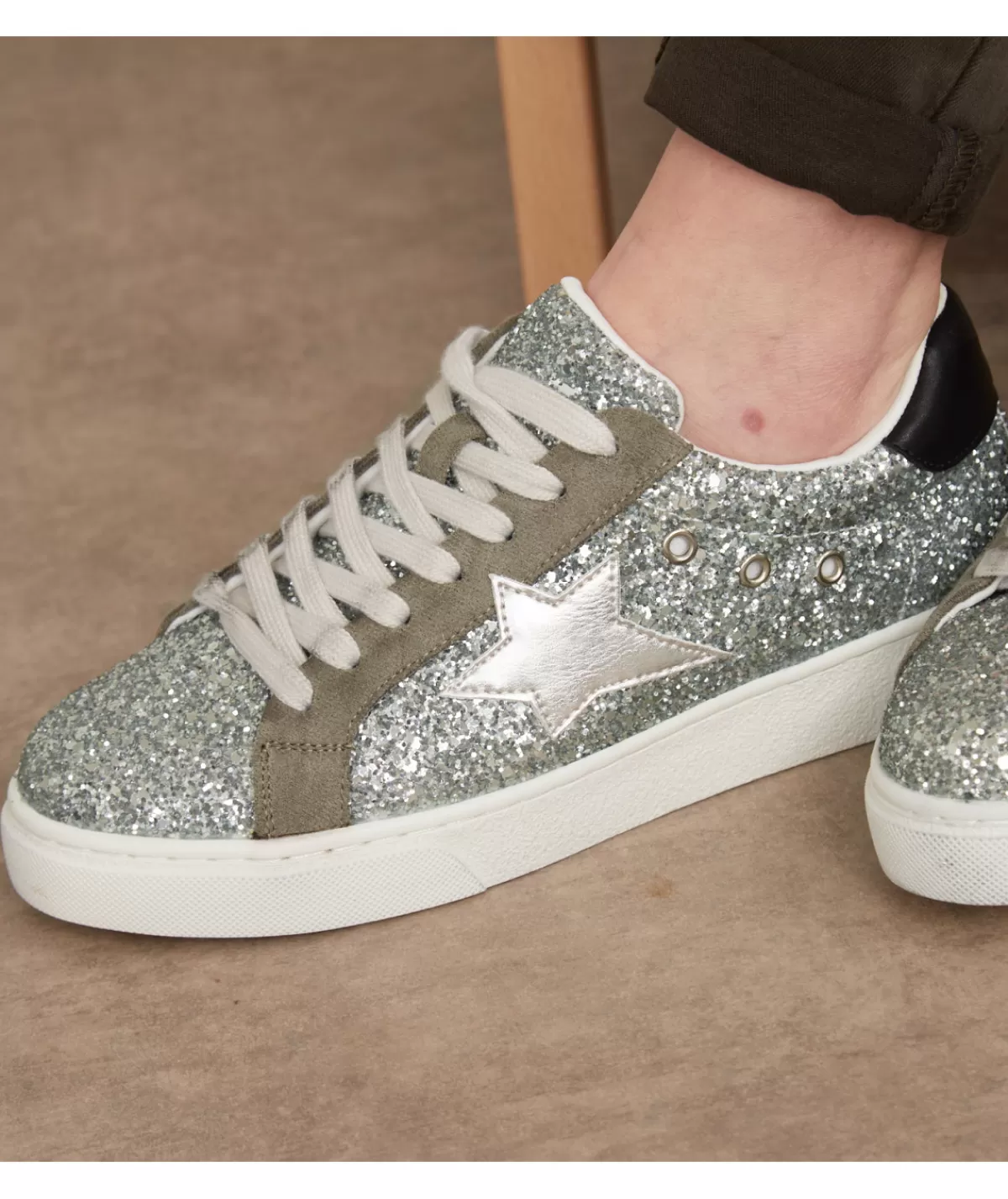 La boutique de Lilie Baskets>BASKETS OPHELIE Argente