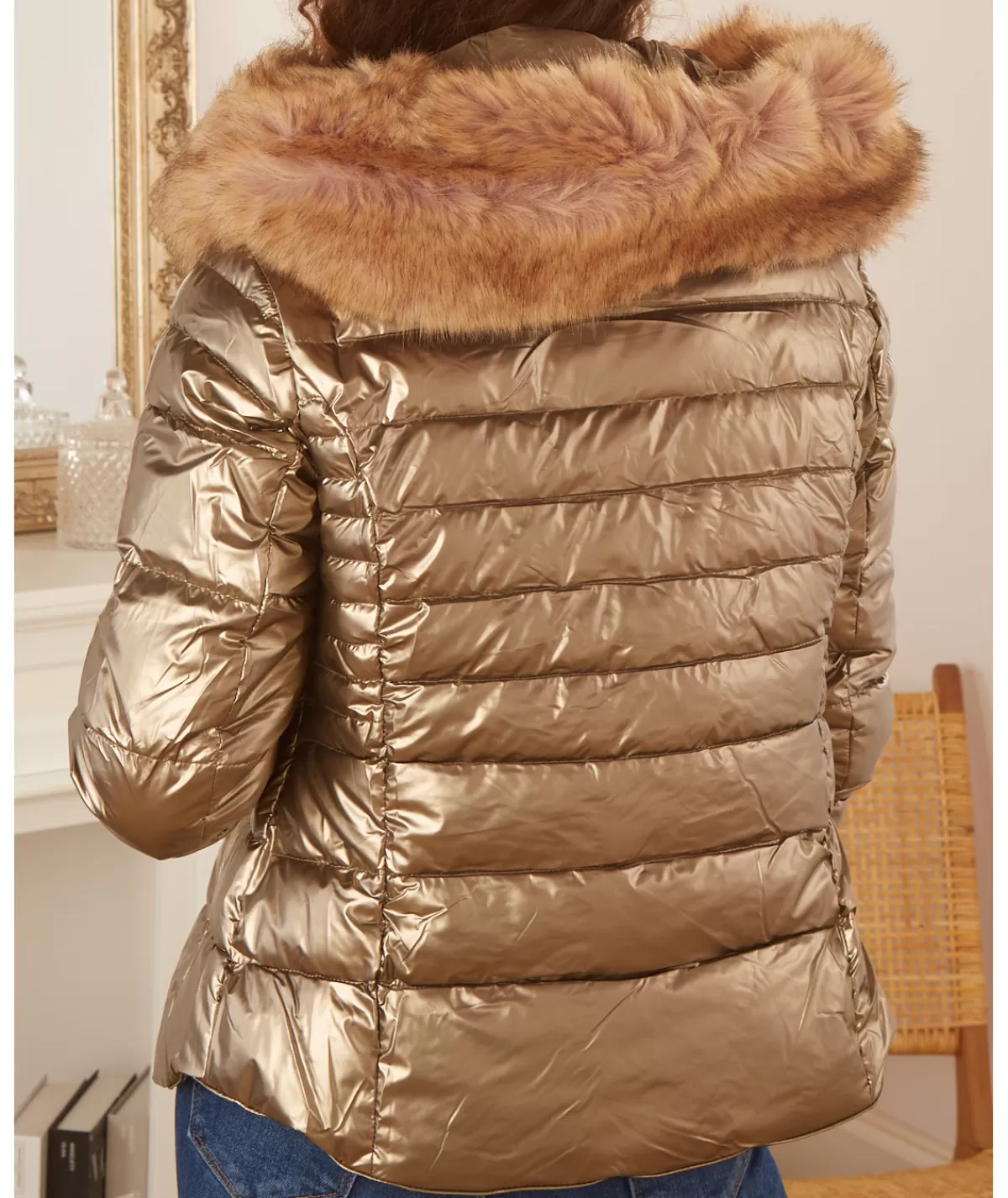 La boutique de Lilie Manteaux | Doudounes>DOUDOUNE LINDA Champagne