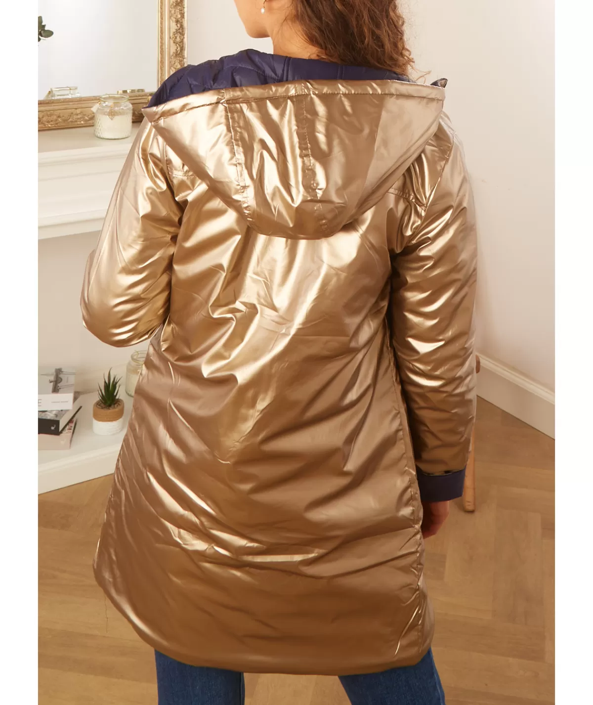 La boutique de Lilie Manteaux | Doudounes>DOUDOUNE REVERSIBLE ZOLA Marine