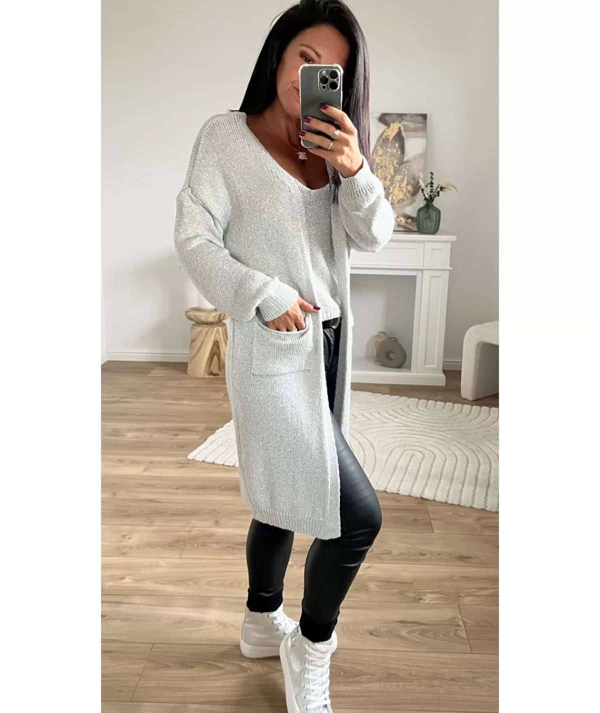 La boutique de Lilie Pulls / Gilets>GILET JULIVINA II Argente