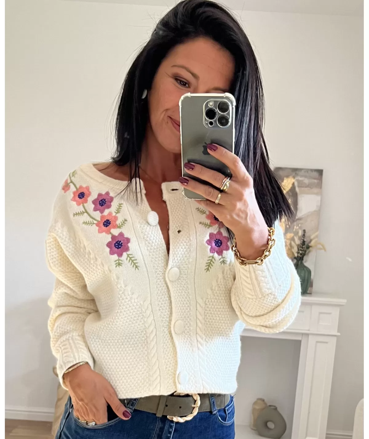 La boutique de Lilie Pulls / Gilets>GILET JUSTINE Beige