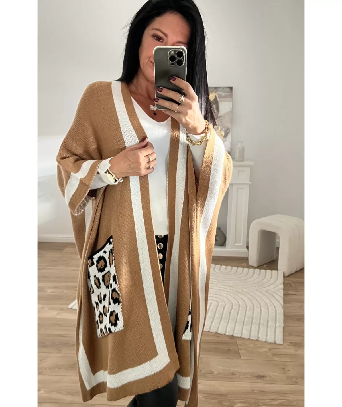La boutique de Lilie Pulls / Gilets>GILET LUNA Camel