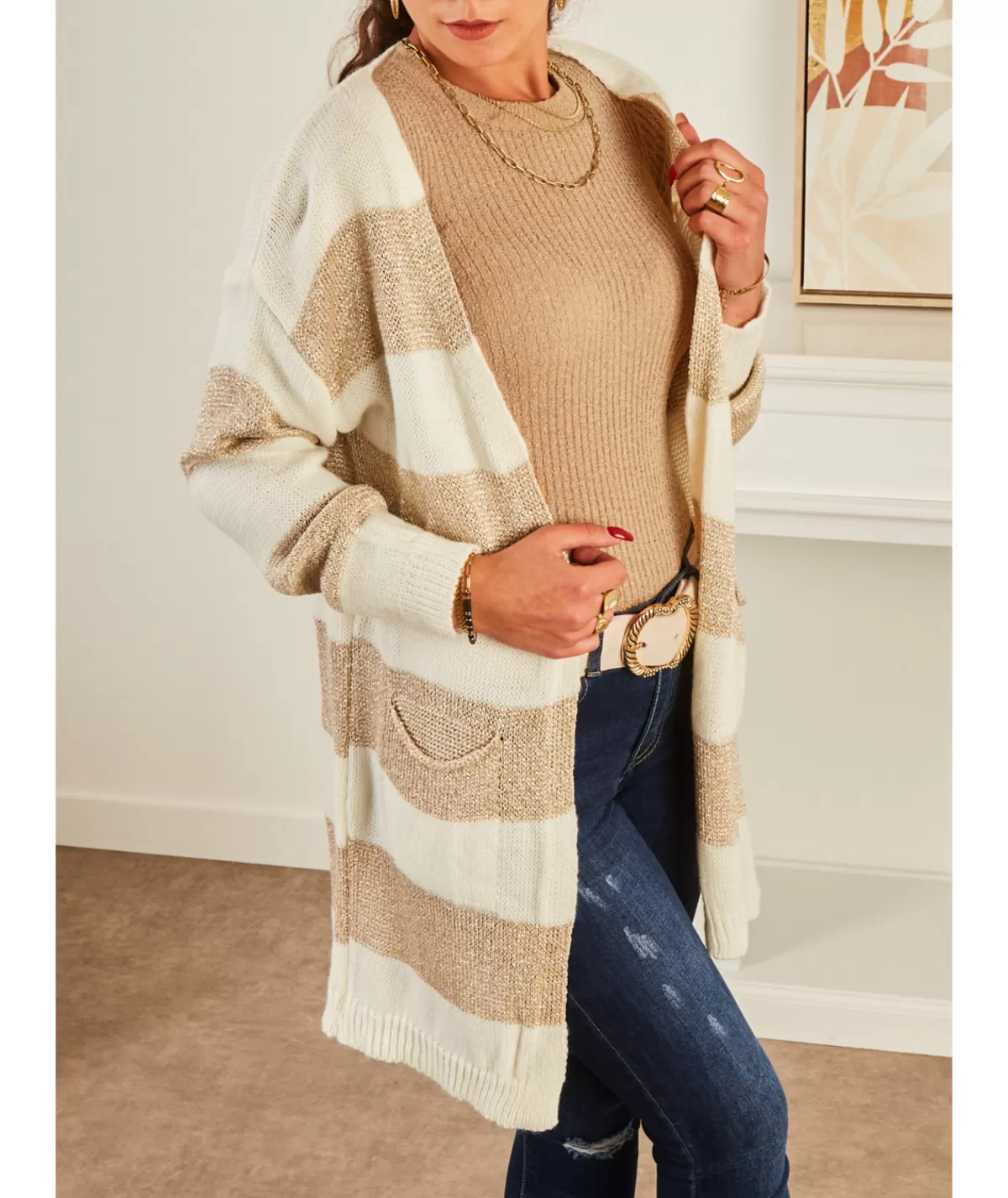 La boutique de Lilie Pulls / Gilets>GILET MONA Blanc