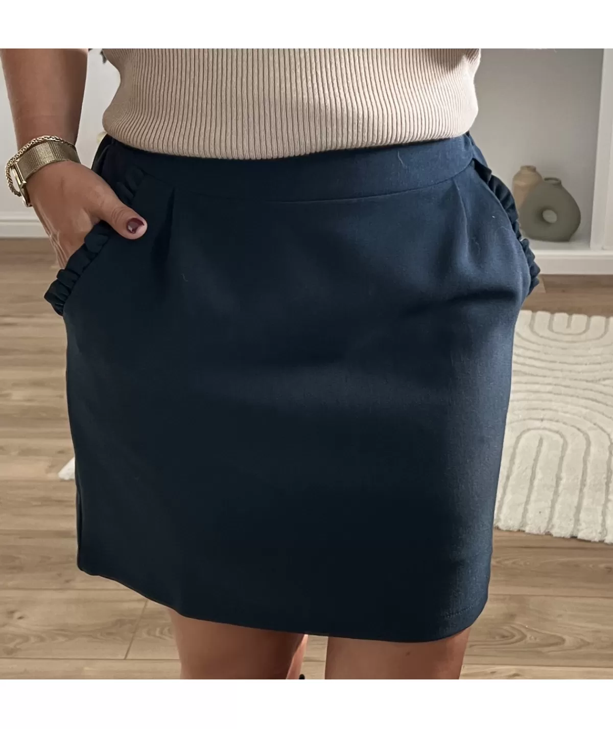 La boutique de Lilie Jupes / Shorts>JUPE ZINEDINE Marine