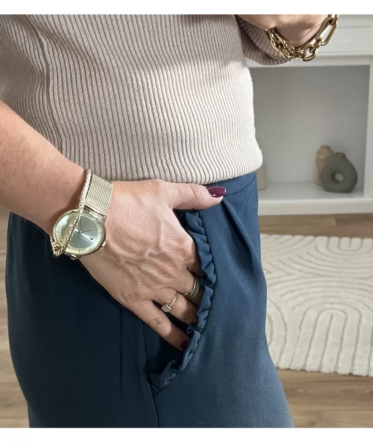 La boutique de Lilie Jupes / Shorts>JUPE ZINEDINE Marine