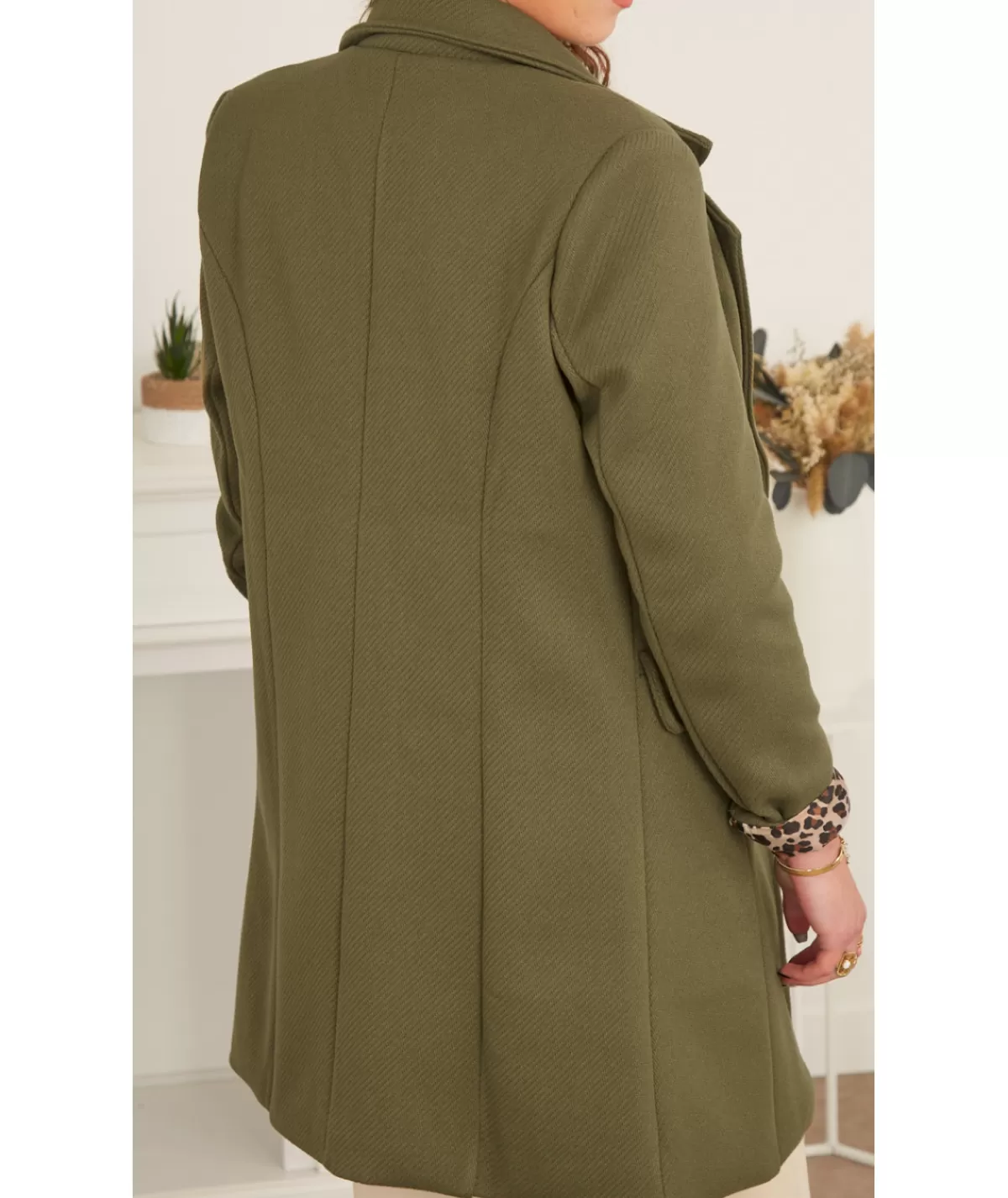 La boutique de Lilie Manteaux>MANTEAU CAPUCINE Kaki