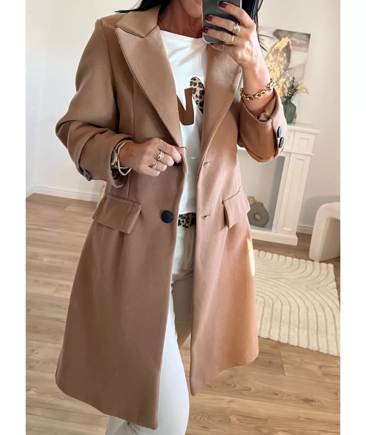 La boutique de Lilie Manteaux>MANTEAU CHARLOTTE Camel