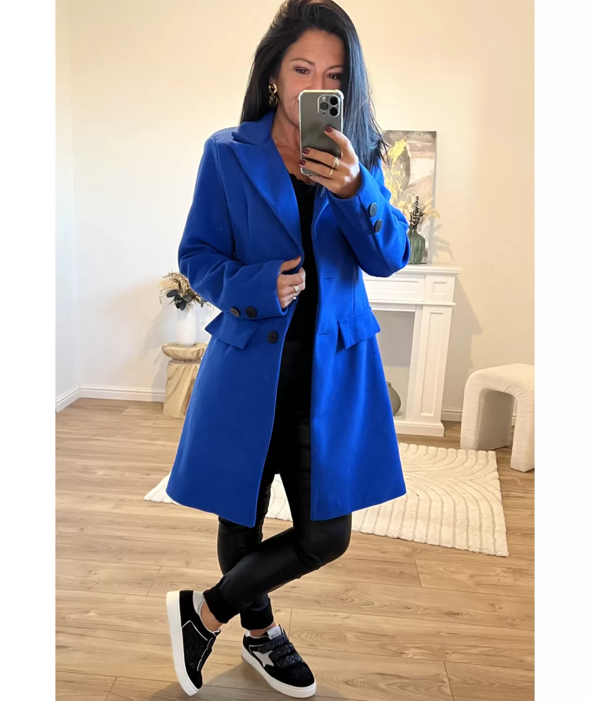 La boutique de Lilie Manteaux>MANTEAU CHARLOTTE Bleuelectrique