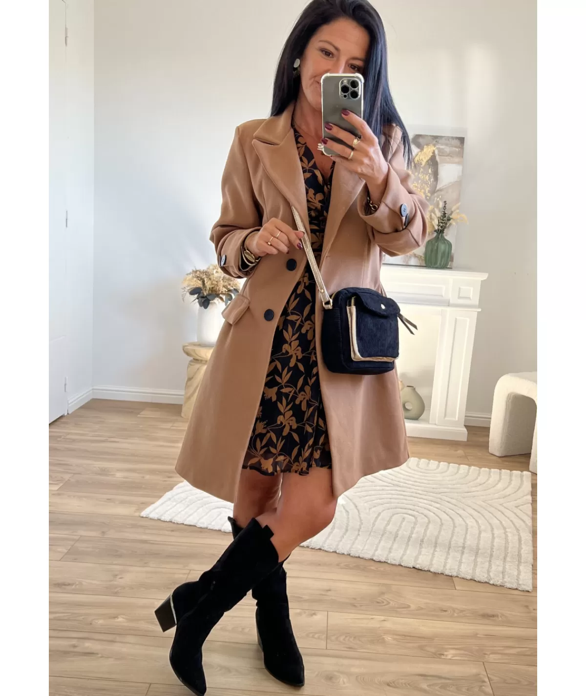 La boutique de Lilie Manteaux>MANTEAU CHARLOTTE Camel