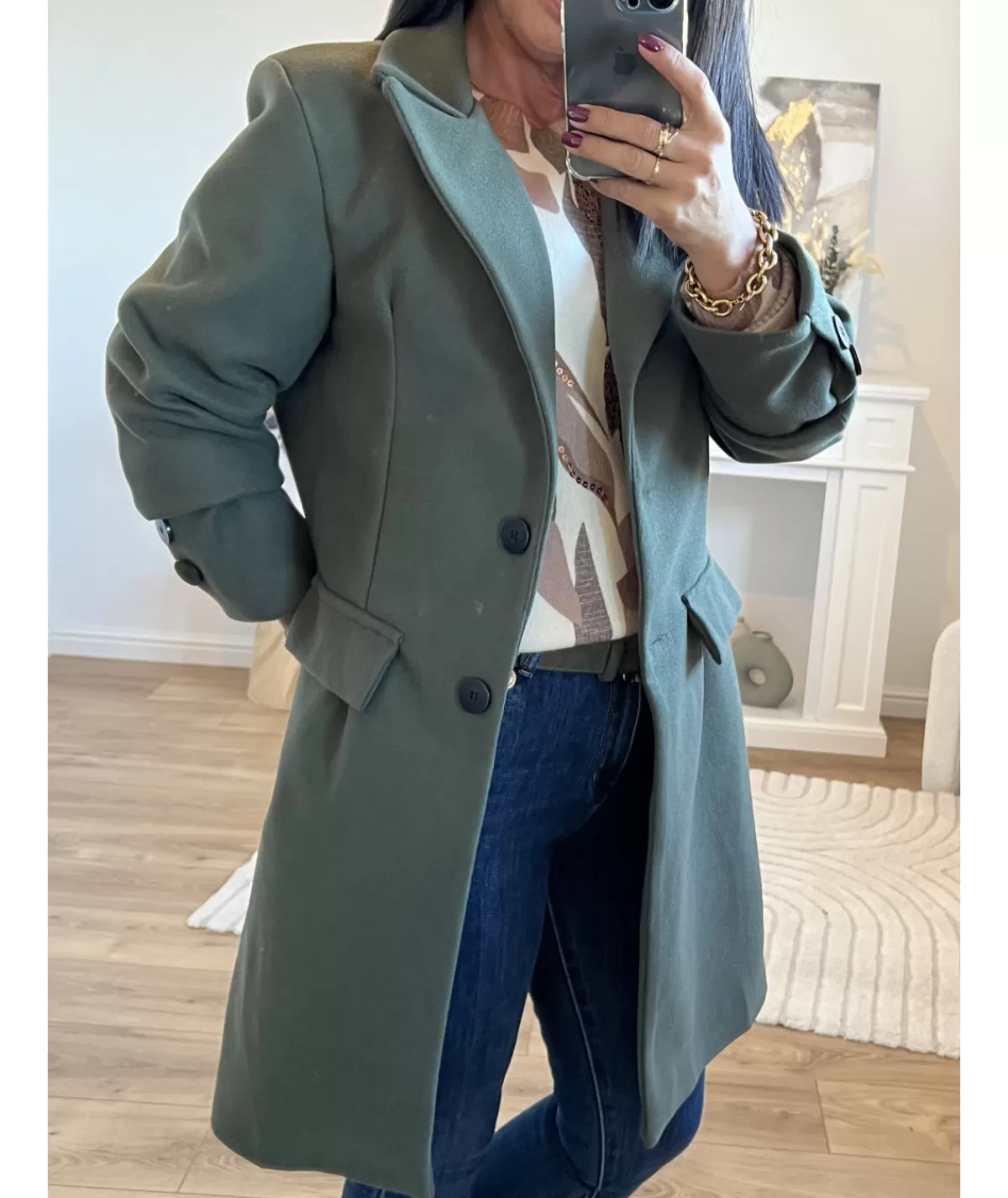 La boutique de Lilie Manteaux>MANTEAU CHARLOTTE Kaki