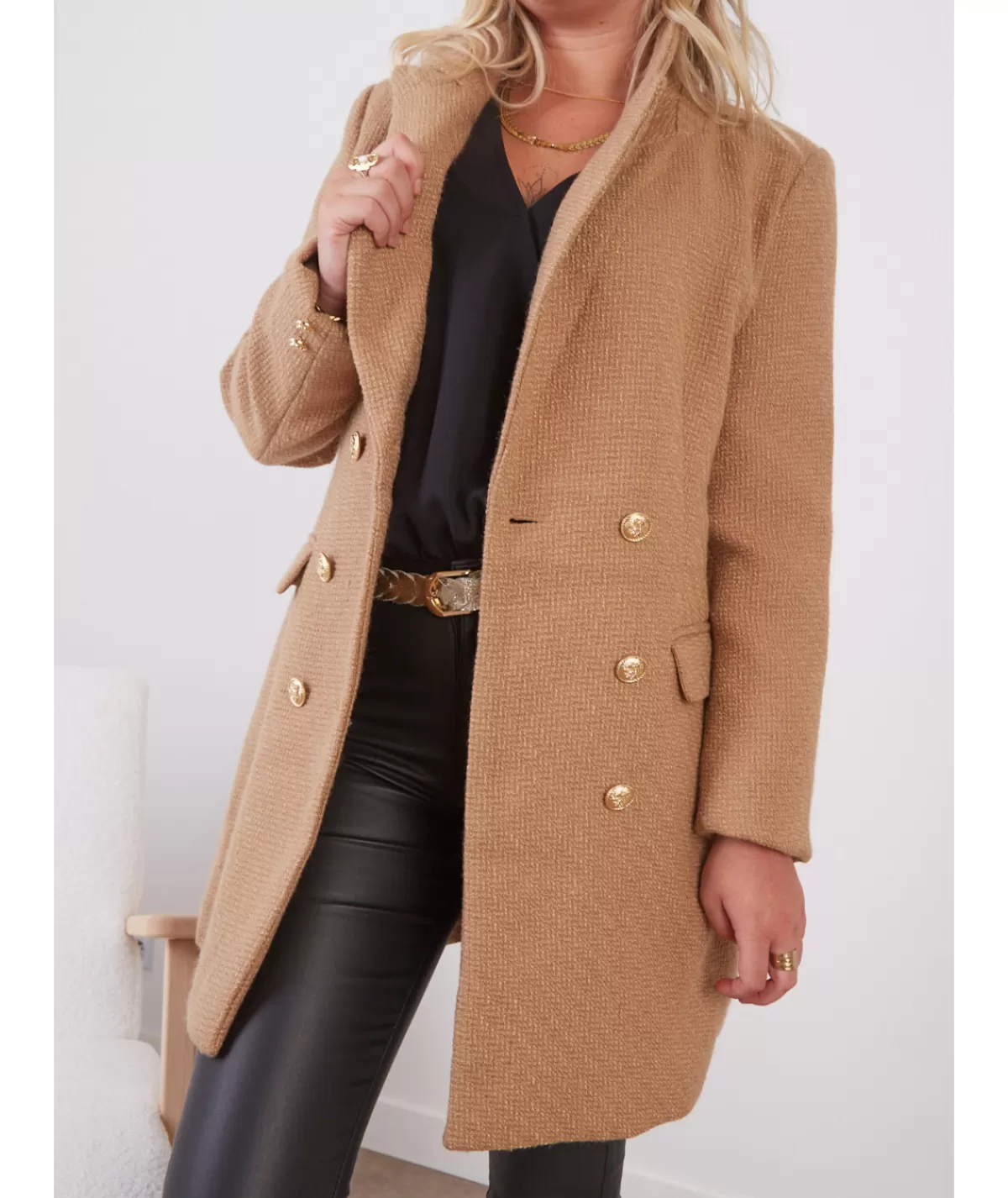 La boutique de Lilie Manteaux>MANTEAU LUCIE Camel