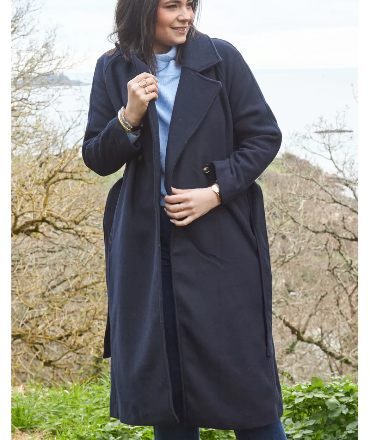 La boutique de Lilie Manteaux>MANTEAU NAYA- Marine