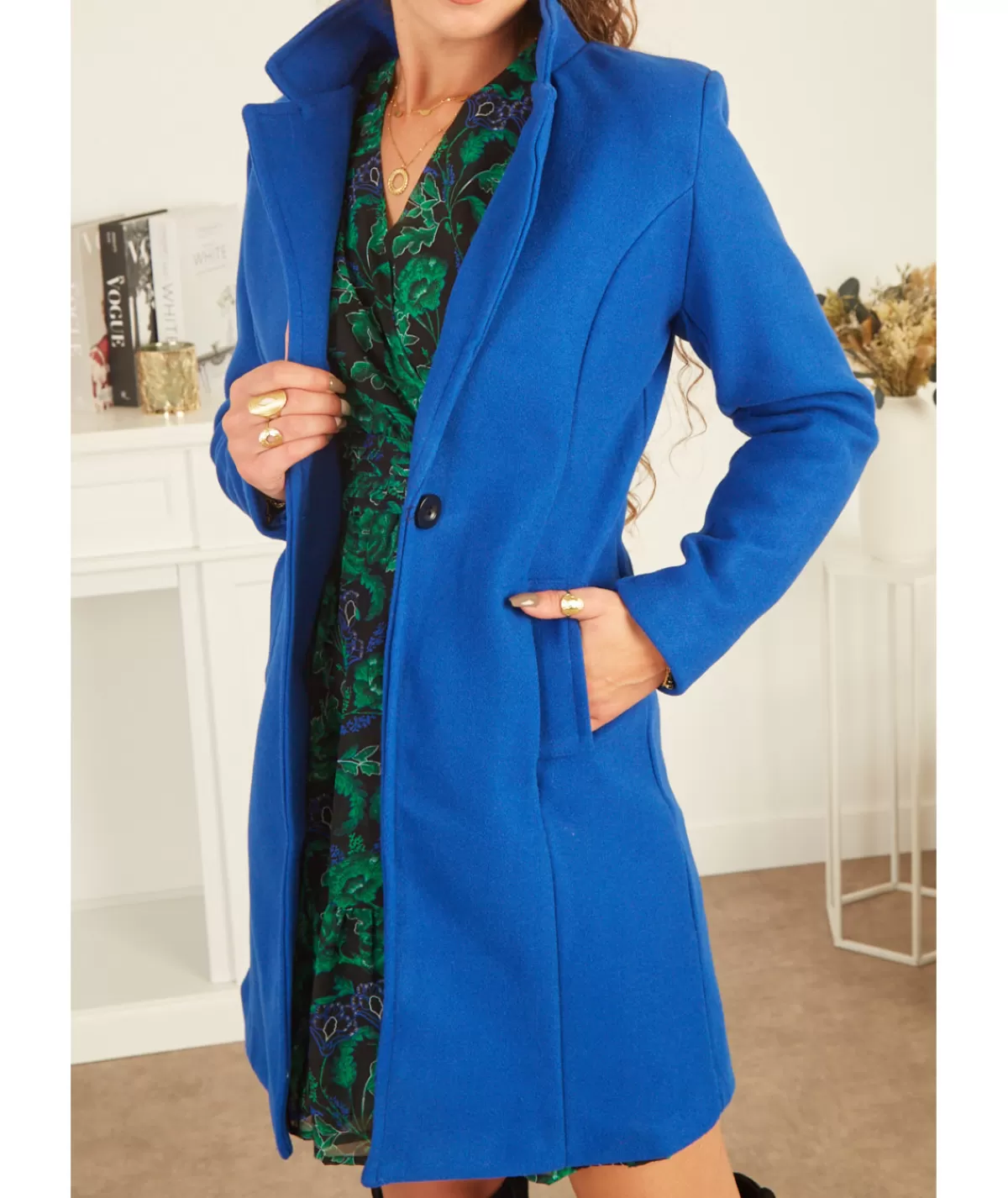 La boutique de Lilie Manteaux>MANTEAU PENELOPPE Bleuelectrique