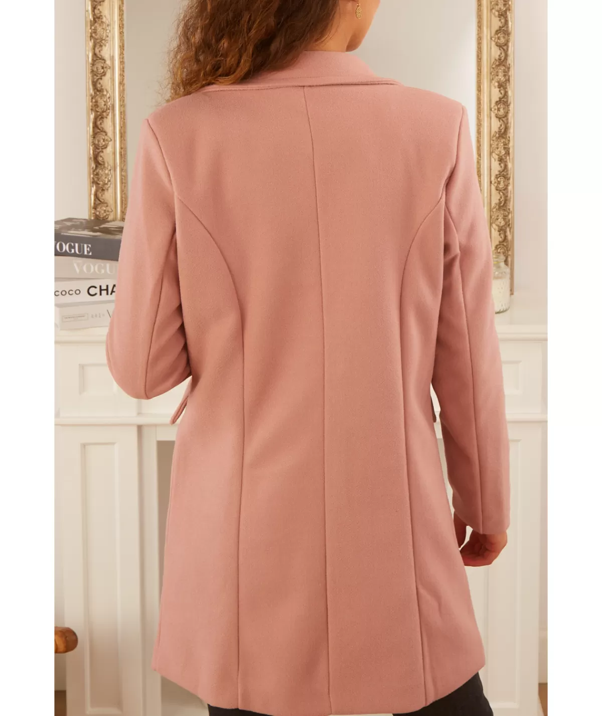 La boutique de Lilie Manteaux>MANTEAU VIVIANE Rosepoudre
