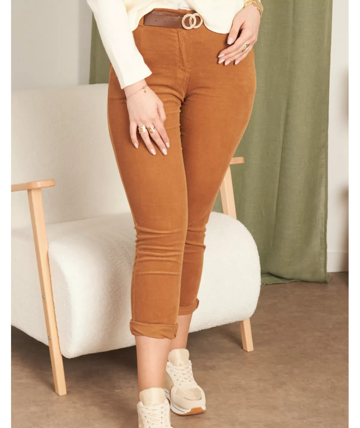 La boutique de Lilie Jeans / Pantalons>PANTALON JORDANA Camel