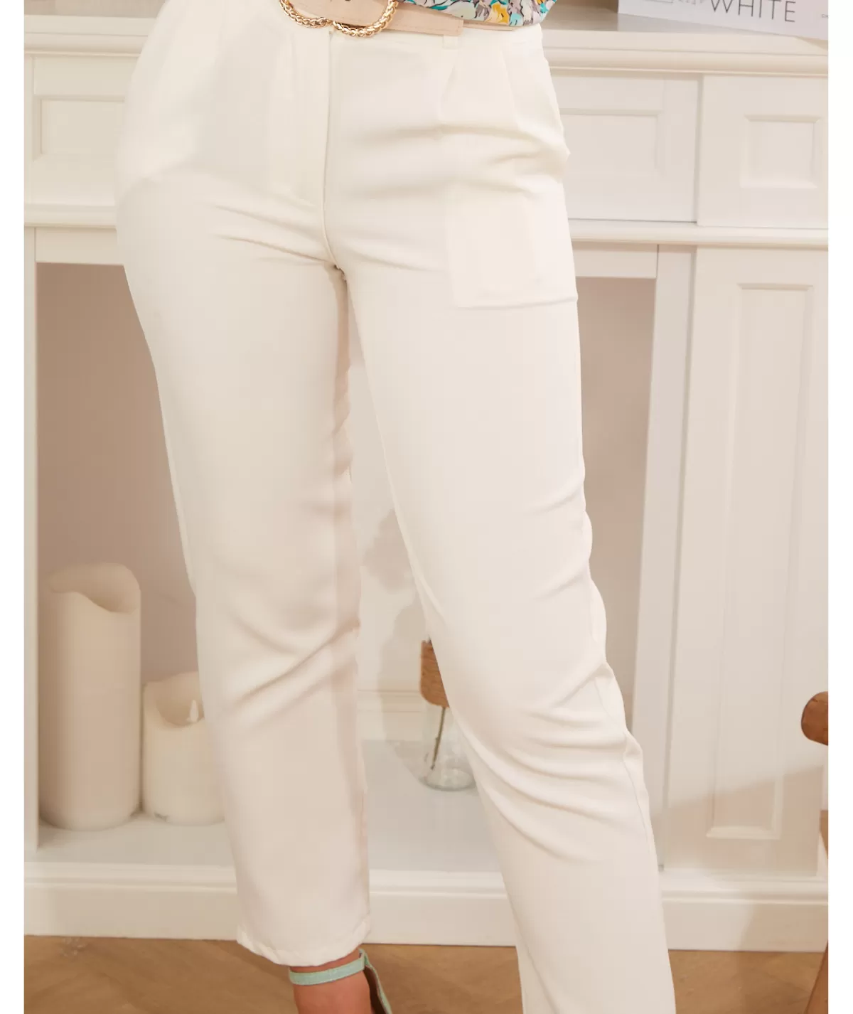 La boutique de Lilie Jeans / Pantalons>PANTALON ZELIE Blanc
