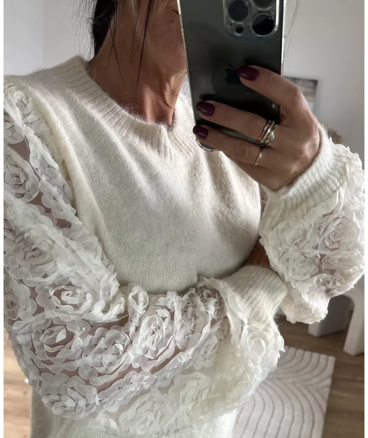 La boutique de Lilie Pulls / Gilets>PULL AMELIE Beige