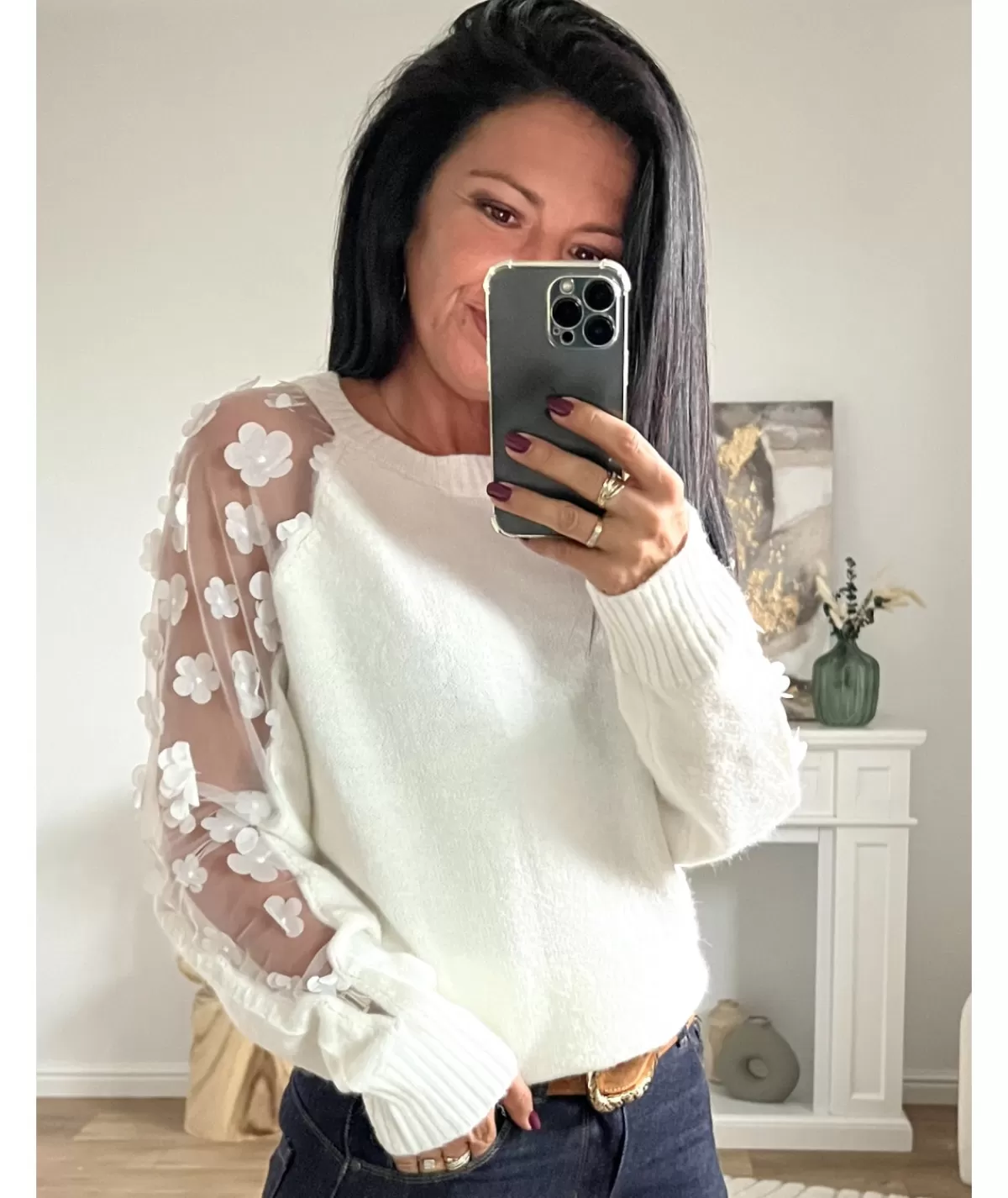 La boutique de Lilie Pulls / Gilets>PULL ARNAUD Blanc