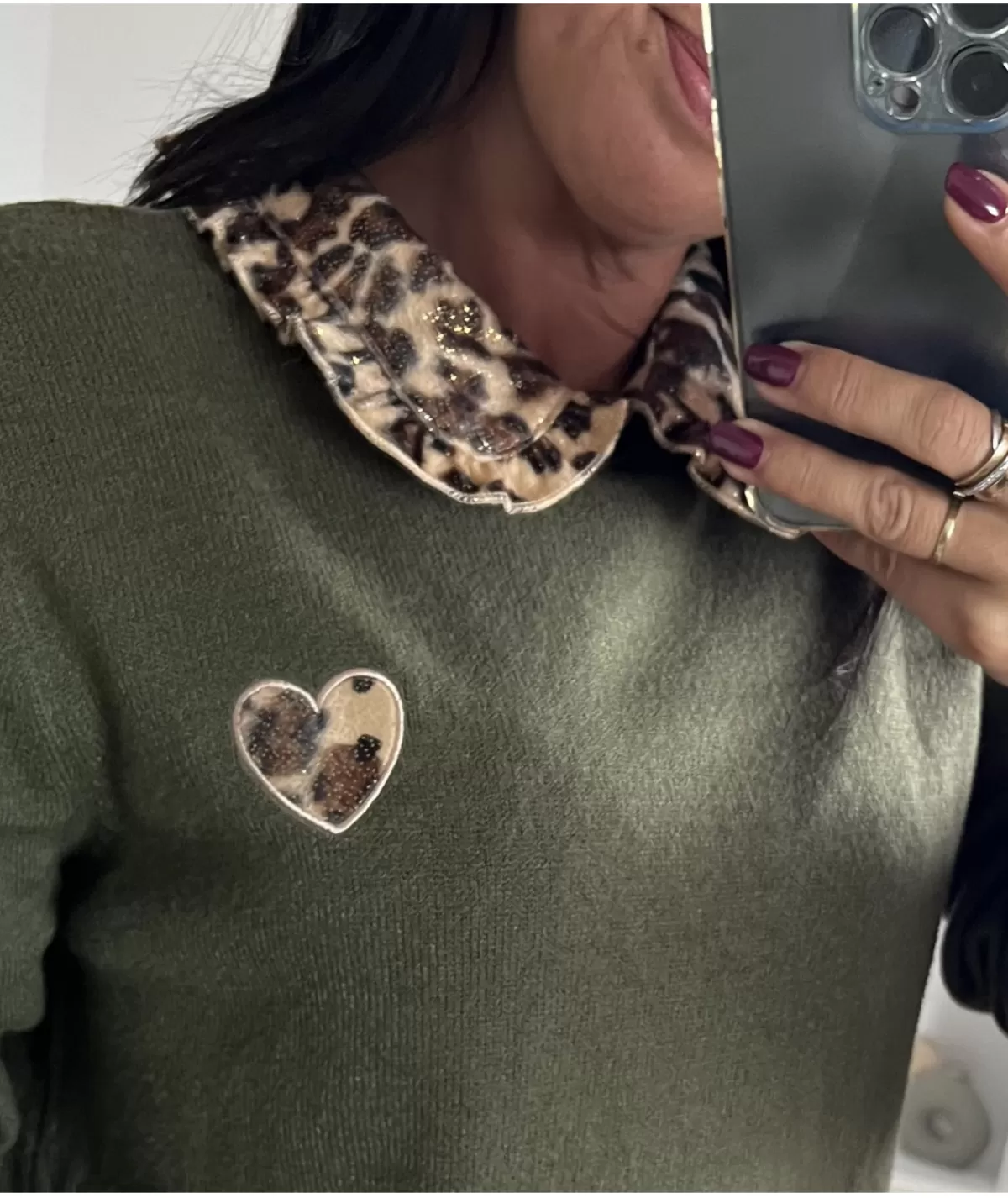 La boutique de Lilie Pulls / Gilets>PULL BASILE Kaki