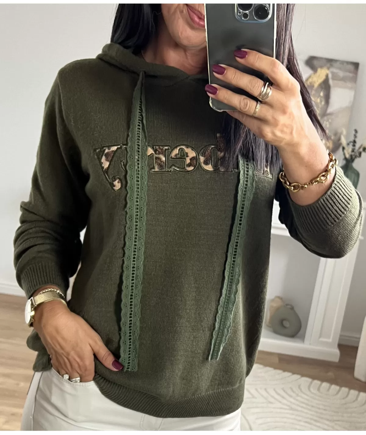 La boutique de Lilie Pulls / Gilets>PULL BERNARD Kaki