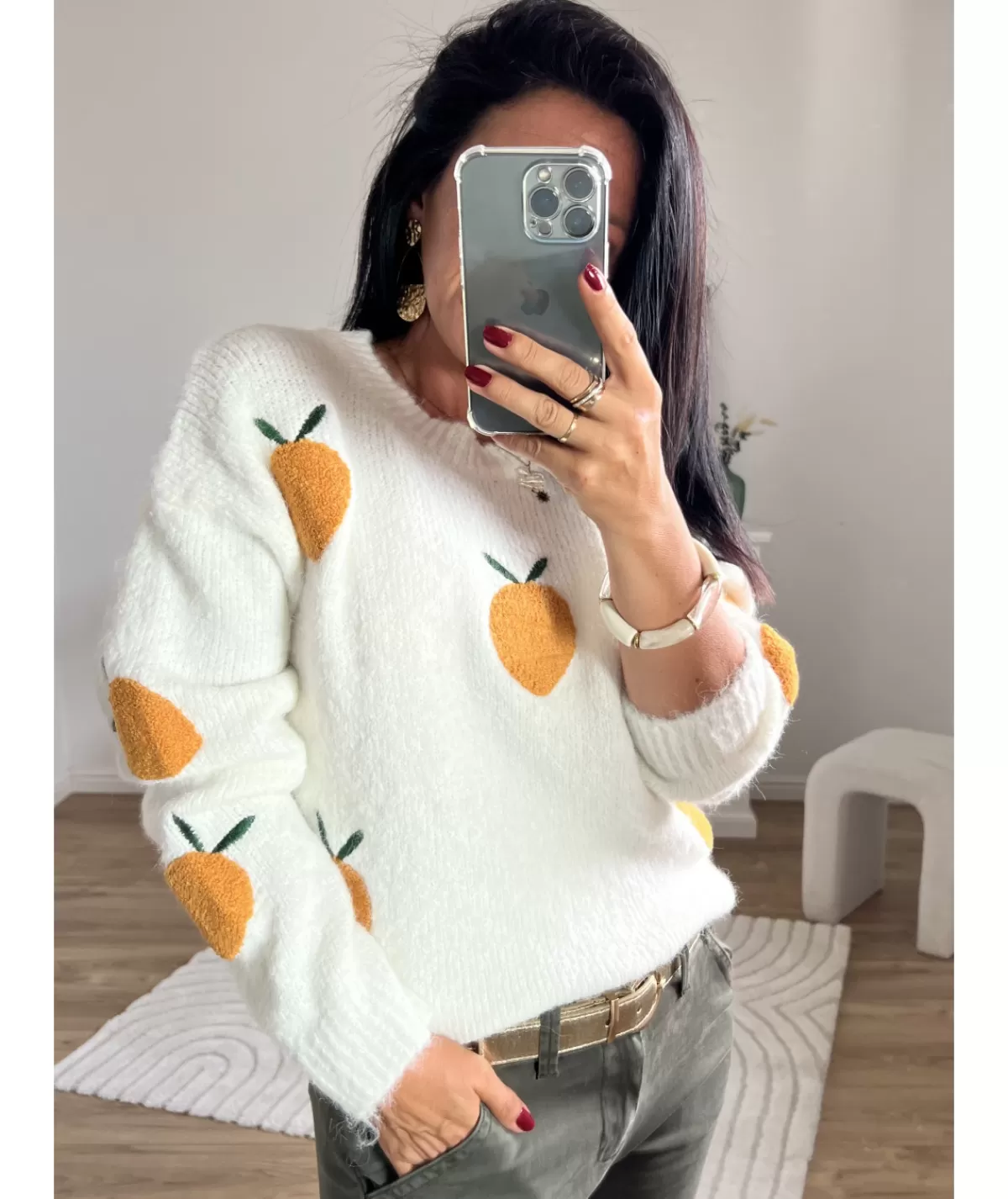 La boutique de Lilie Pulls / Gilets>PULL CAROLE Blanc