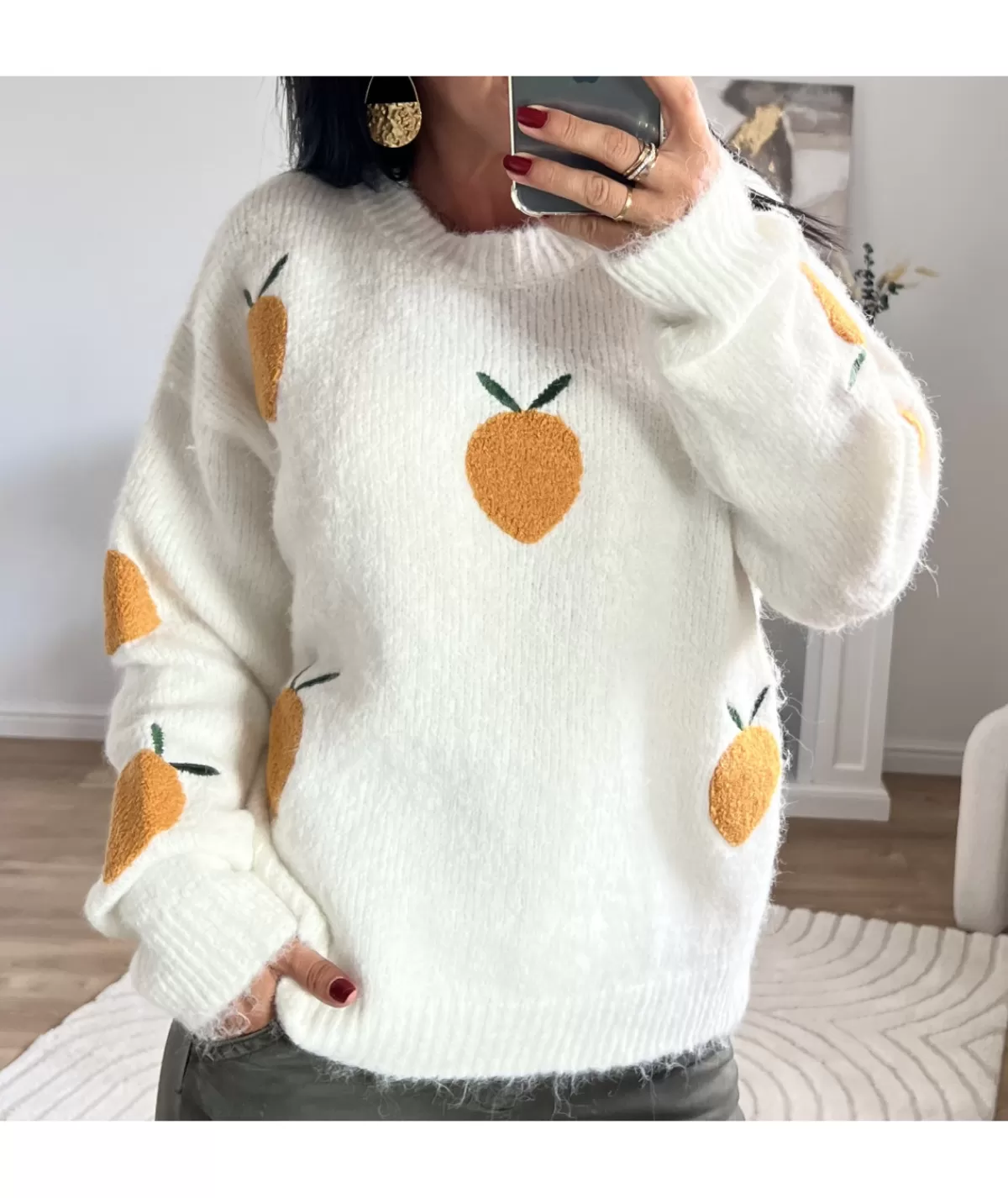 La boutique de Lilie Pulls / Gilets>PULL CAROLE Blanc