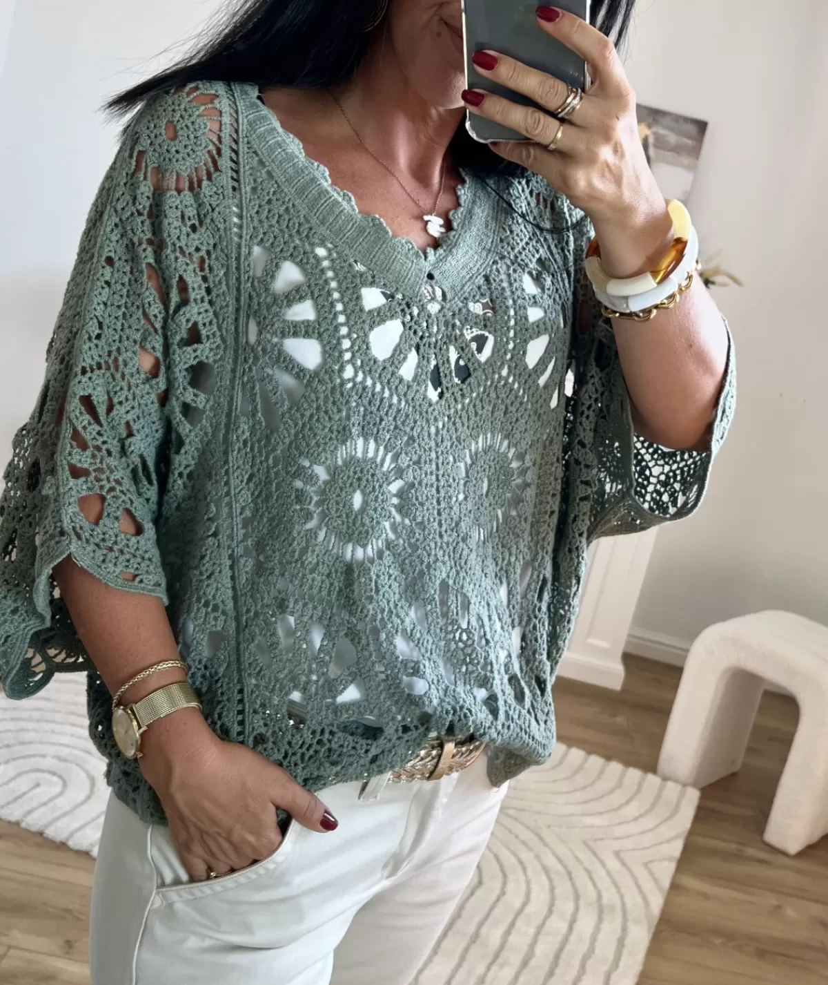 La boutique de Lilie Pulls / Gilets>PULL MEREDITH Kaki