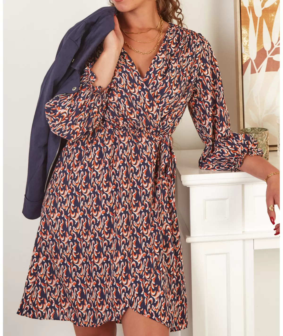La boutique de Lilie Robes>ROBE BERNADETTE Marine