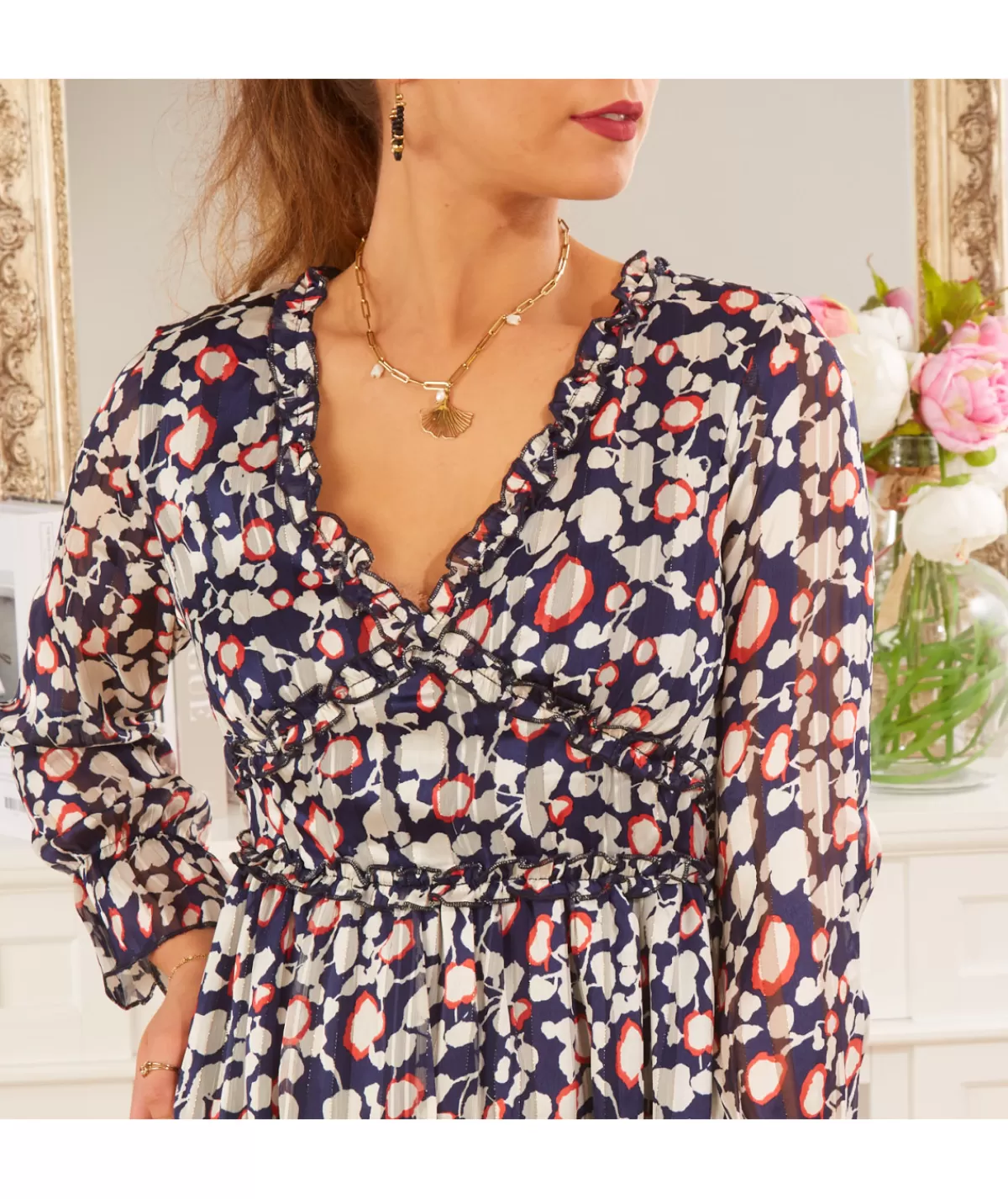 La boutique de Lilie Robes>ROBE CECILIA Marine