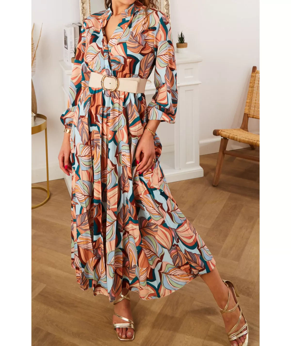 La boutique de Lilie Robes>ROBE CHLOE Camel