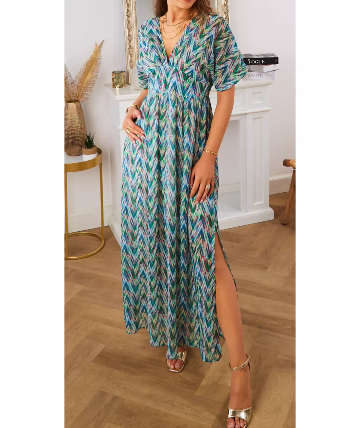 La boutique de Lilie Robes>ROBE CHLOE Vert
