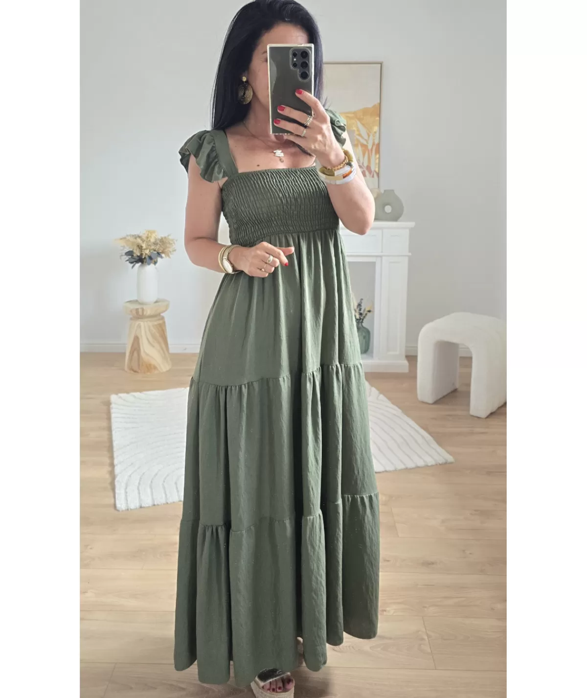 La boutique de Lilie Robes>ROBE CLAIRE Kaki