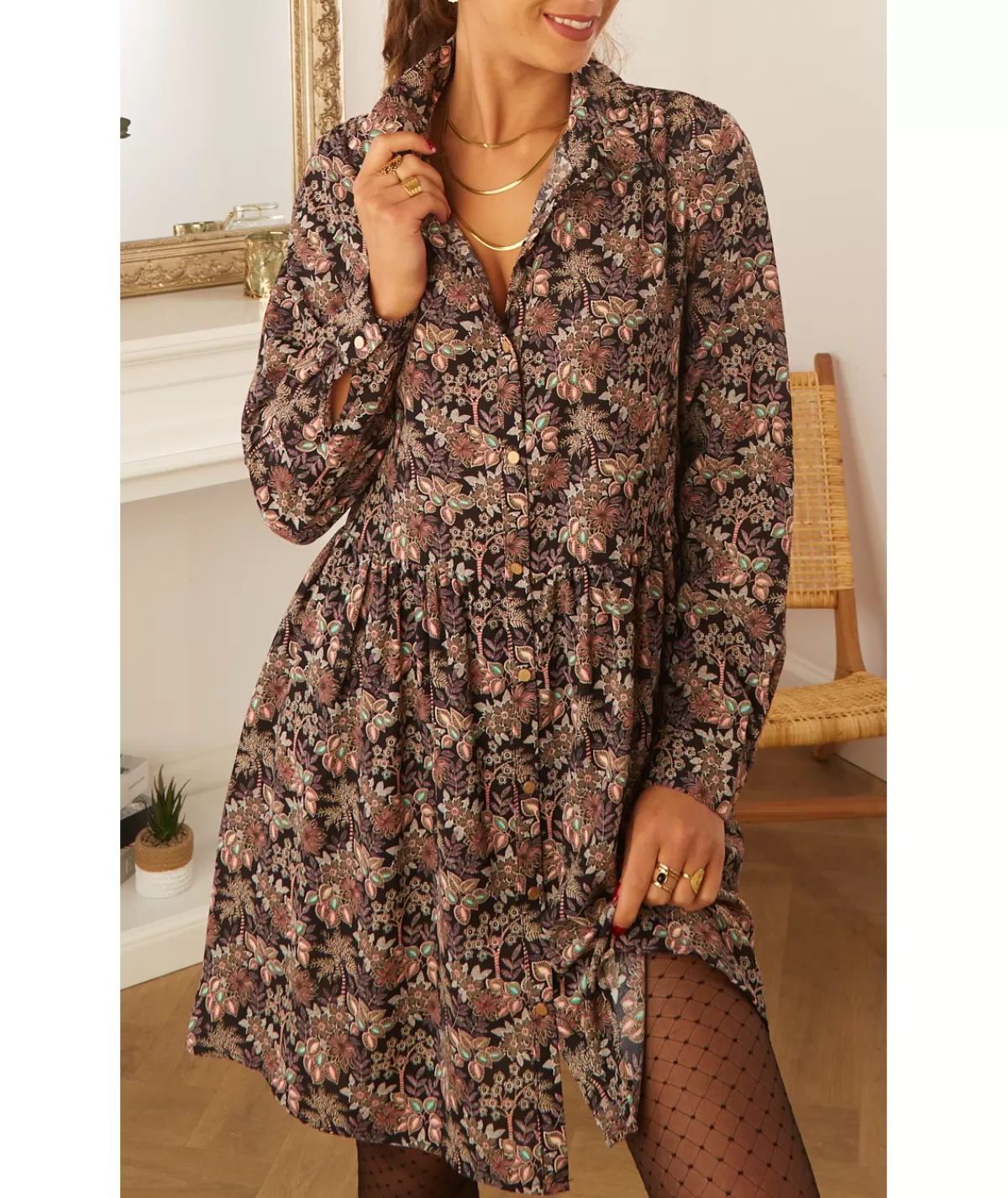 La boutique de Lilie Robes>ROBE CLARA Noir