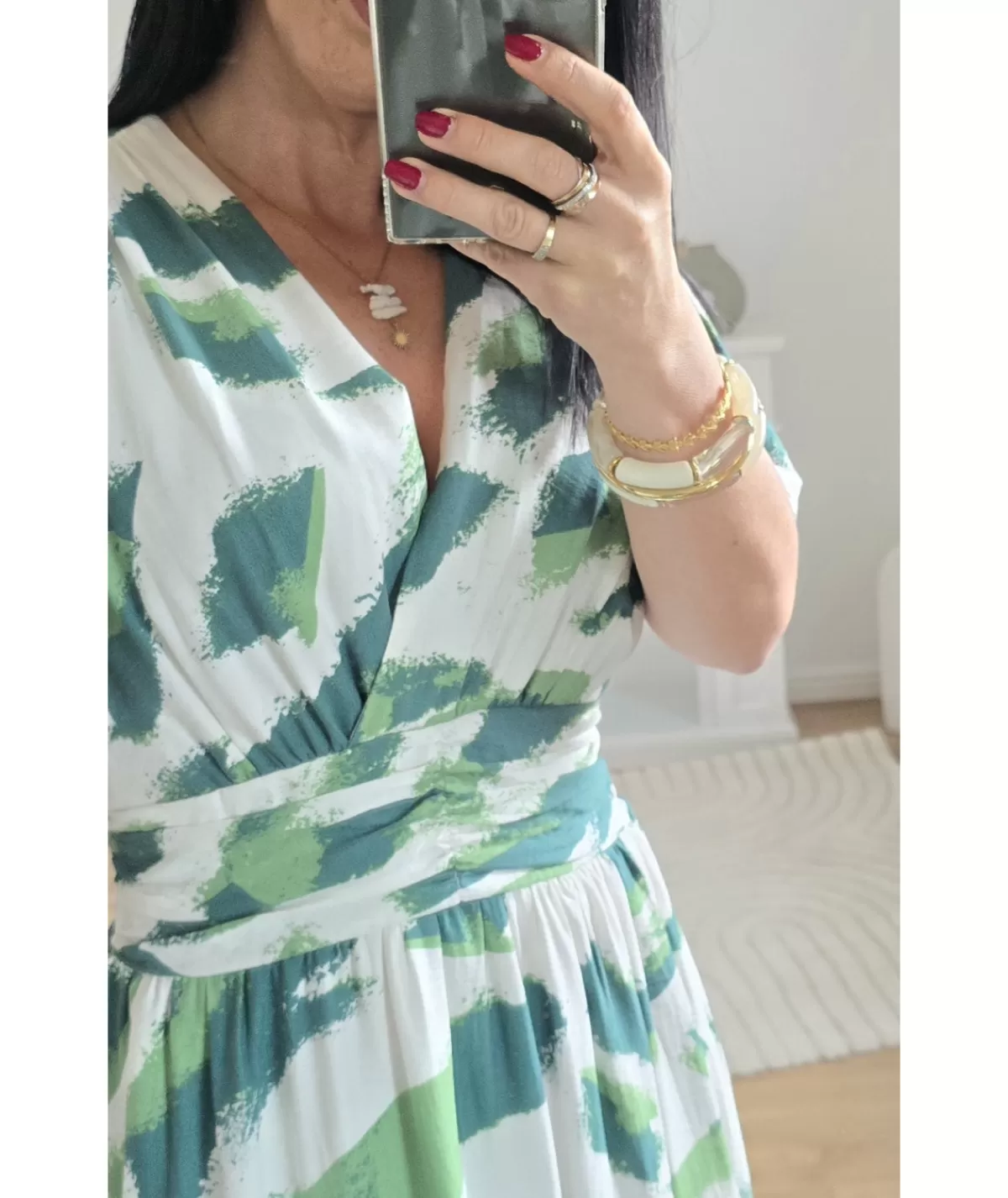 La boutique de Lilie Robes>ROBE CLAUDETTE Vert