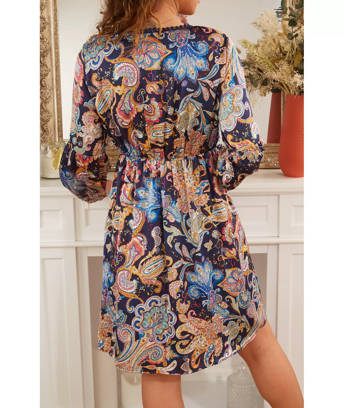 La boutique de Lilie Robes>ROBE DAPHNEE Marine