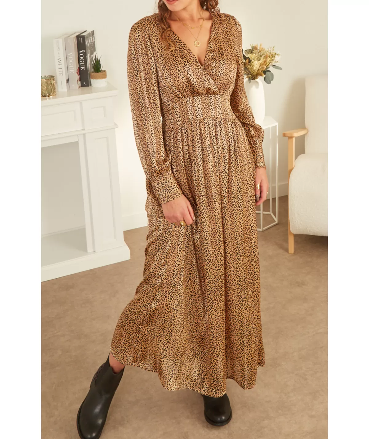 La boutique de Lilie Robes>ROBE DORLANA Camel