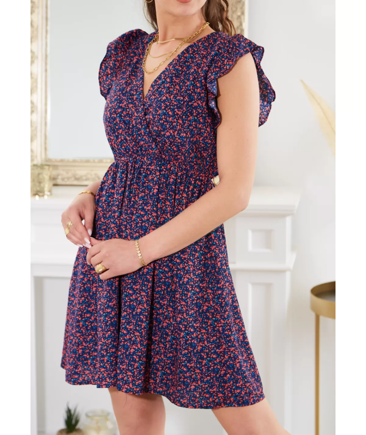 La boutique de Lilie Robes>ROBE MAELYS Marine