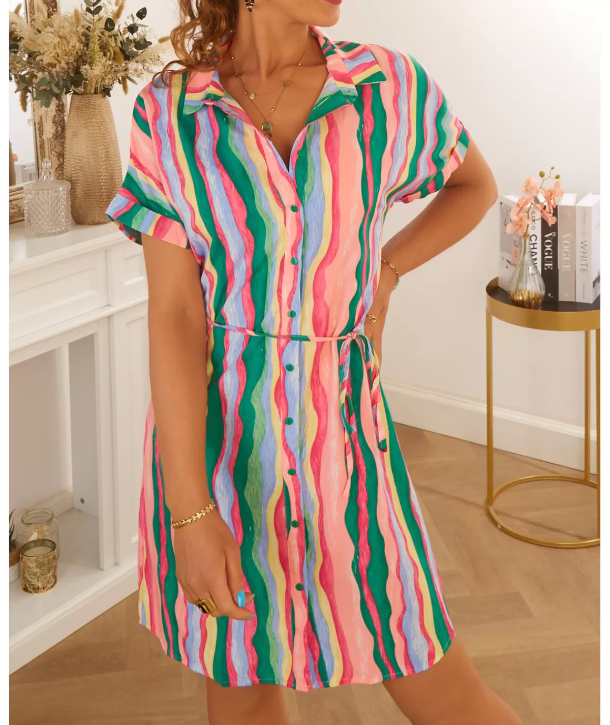 La boutique de Lilie Robes>ROBE OMBELINE Rose