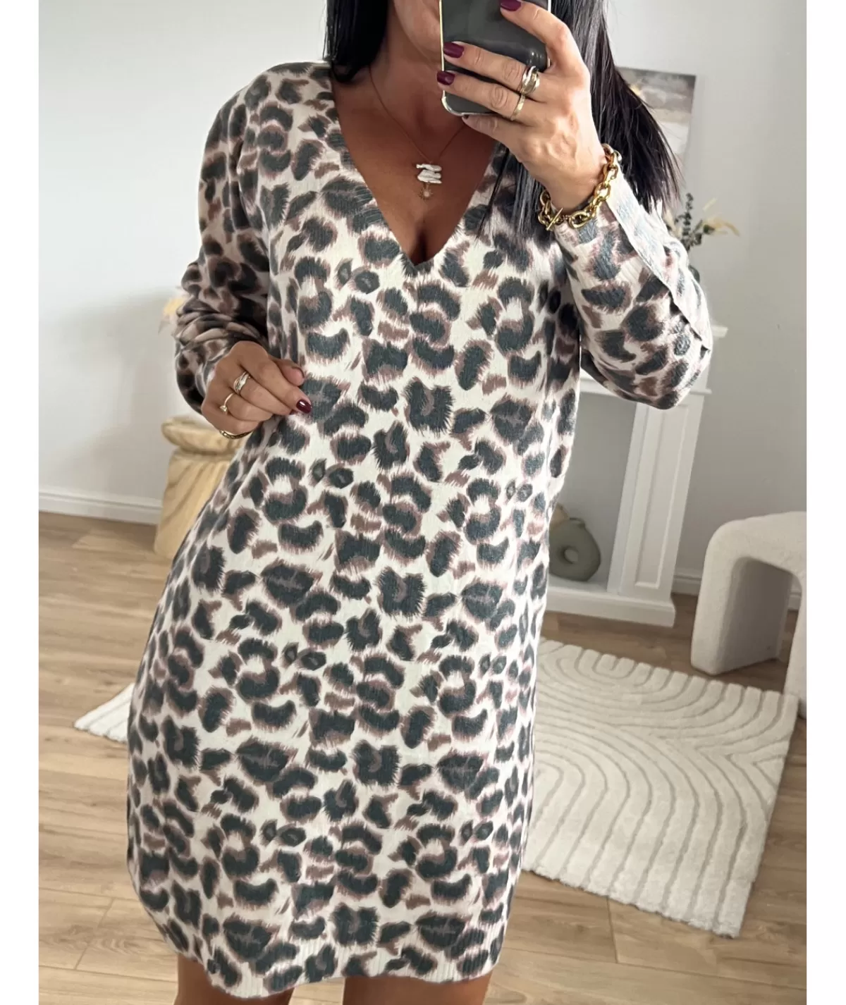 La boutique de Lilie Robes>ROBE PULL SAMANTHA Taupe