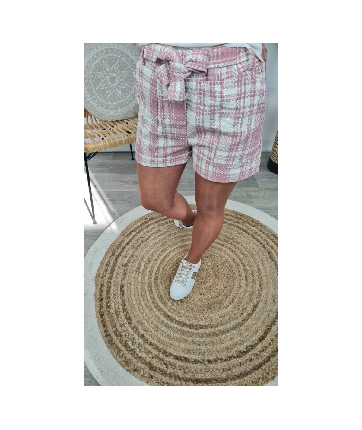 La boutique de Lilie Jupes / Shorts>SHORT ADELAIDE Rosepoudre
