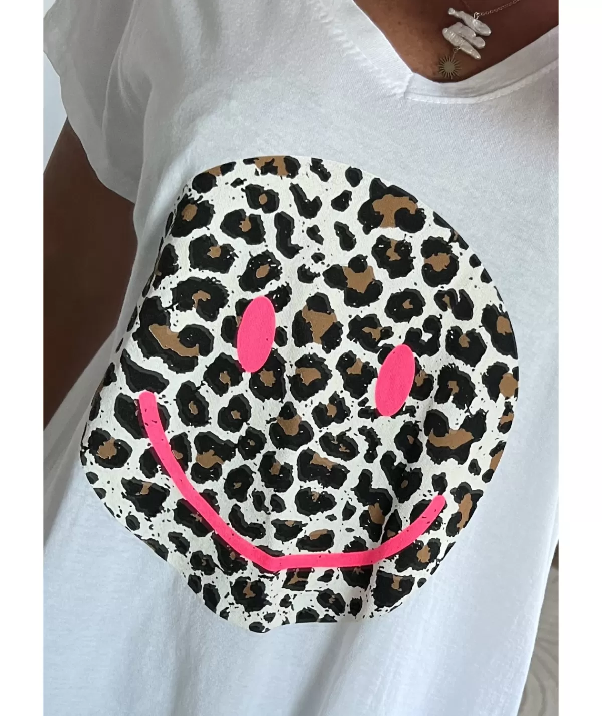 La boutique de Lilie T-shirts>TEE SHIRT CARINE Blanc