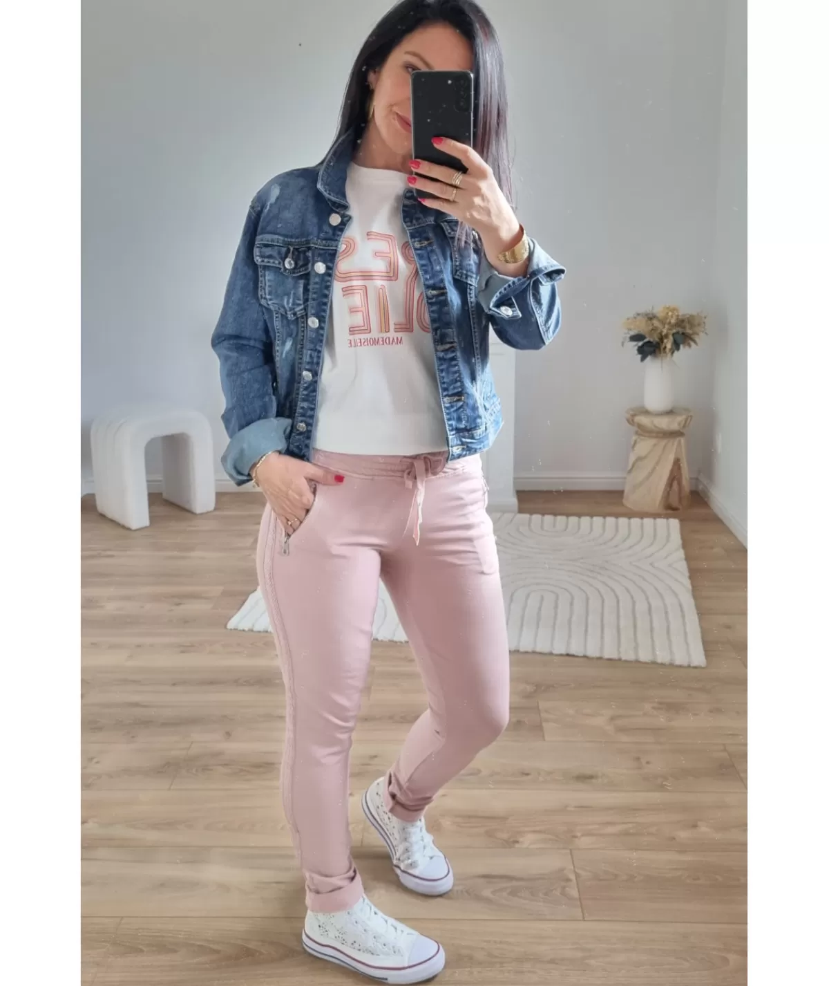 La boutique de Lilie T-shirts>TEE SHIRT KELLY Blanc