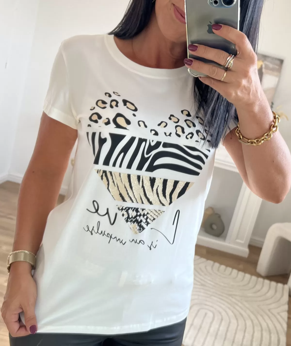 La boutique de Lilie T-shirts>TEE-SHIRT DORIA Blanc