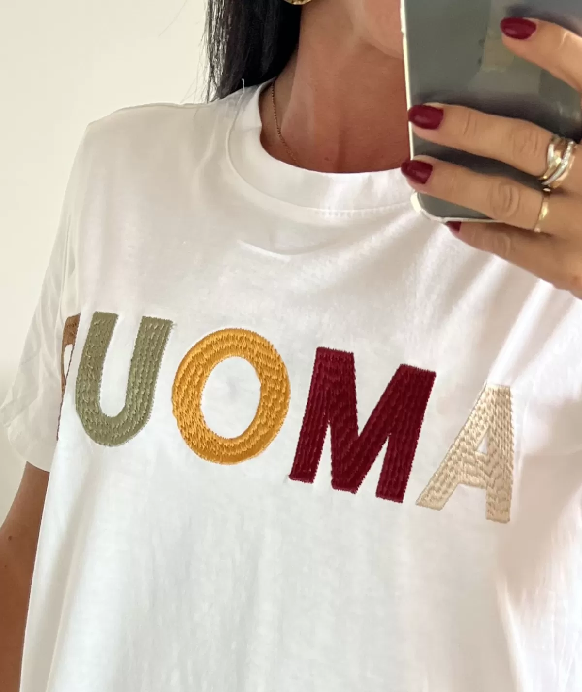 La boutique de Lilie T-shirts>TEE-SHIRT FELICE Blanc