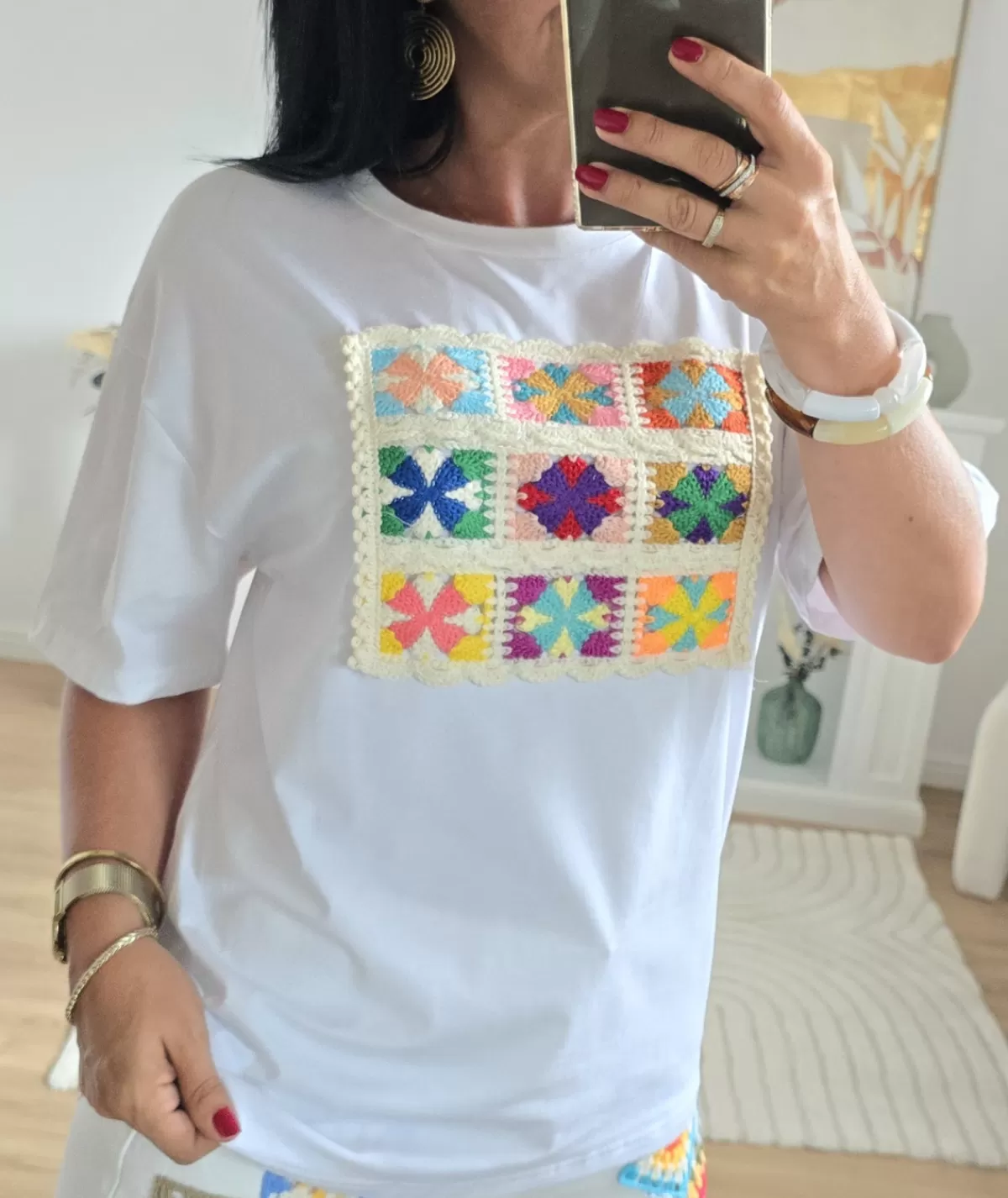 La boutique de Lilie T-shirts>T-SHIRT DOMY Blanc