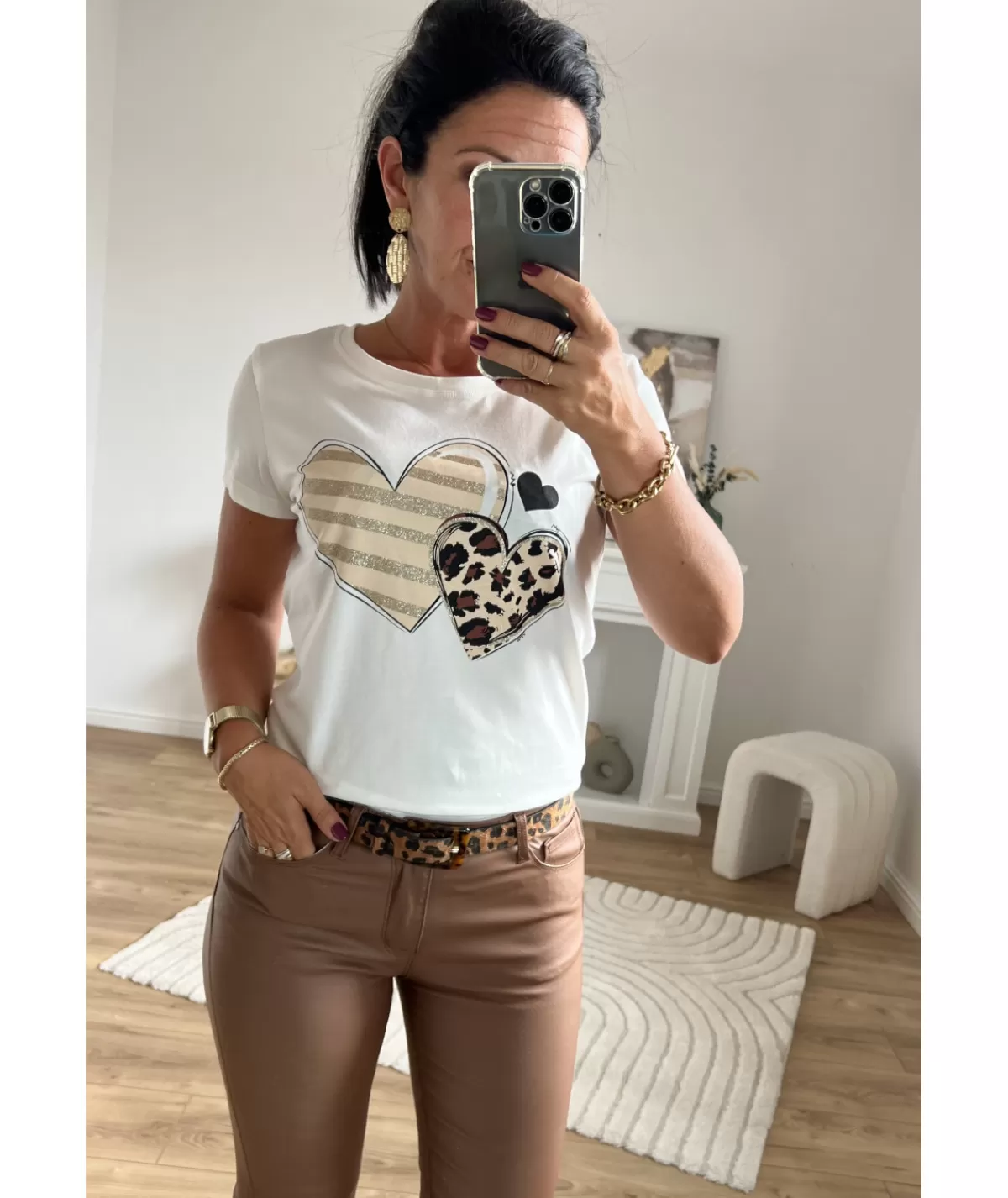 La boutique de Lilie T-shirts>T-SHIRT EDDY Blanc