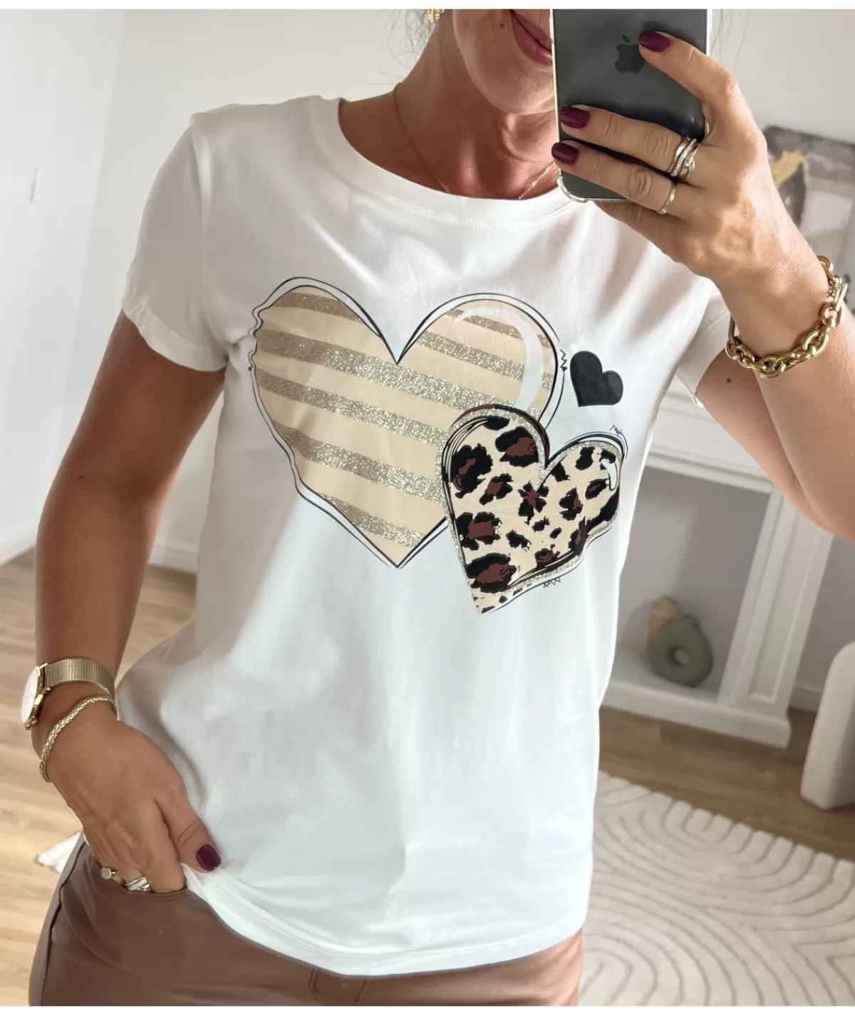 La boutique de Lilie T-shirts>T-SHIRT EDDY Blanc